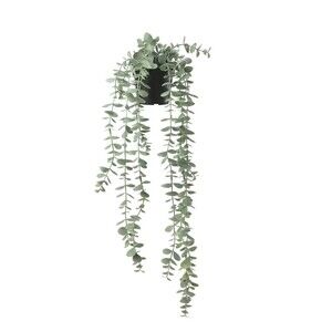 IIKEA Artificial Hanging Eucalyptus Fake Potted Plant FEJKA NEW 3.5" POT 23"